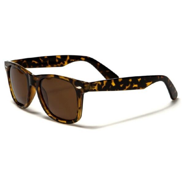 Classic Polarized Unisex Brown Sunglasses - WF01PZ 1