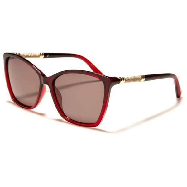 VG Squared Burgundy Polarized Sunglasses